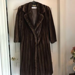 100% Mink Fur Women’s Full Size Coat